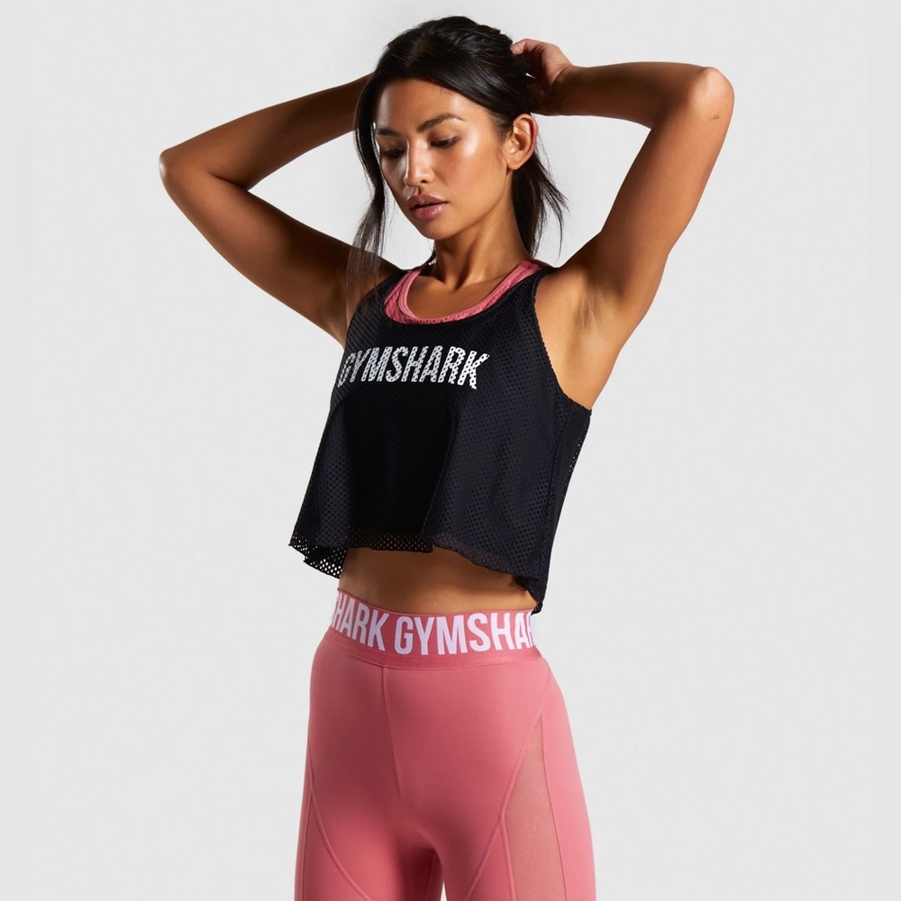 Gymshark Movement Mesh Crop Top EUC xs.